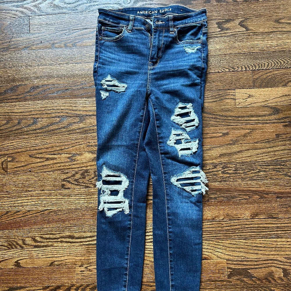 American Eagle Jeans high Rise Stretchy Skinny 4